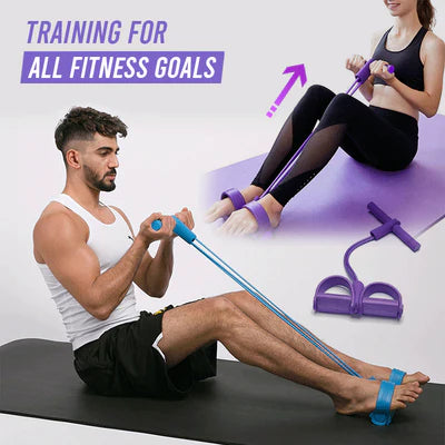 Sit-up Elastic Pull Rope Pedal Tummy Trimmer