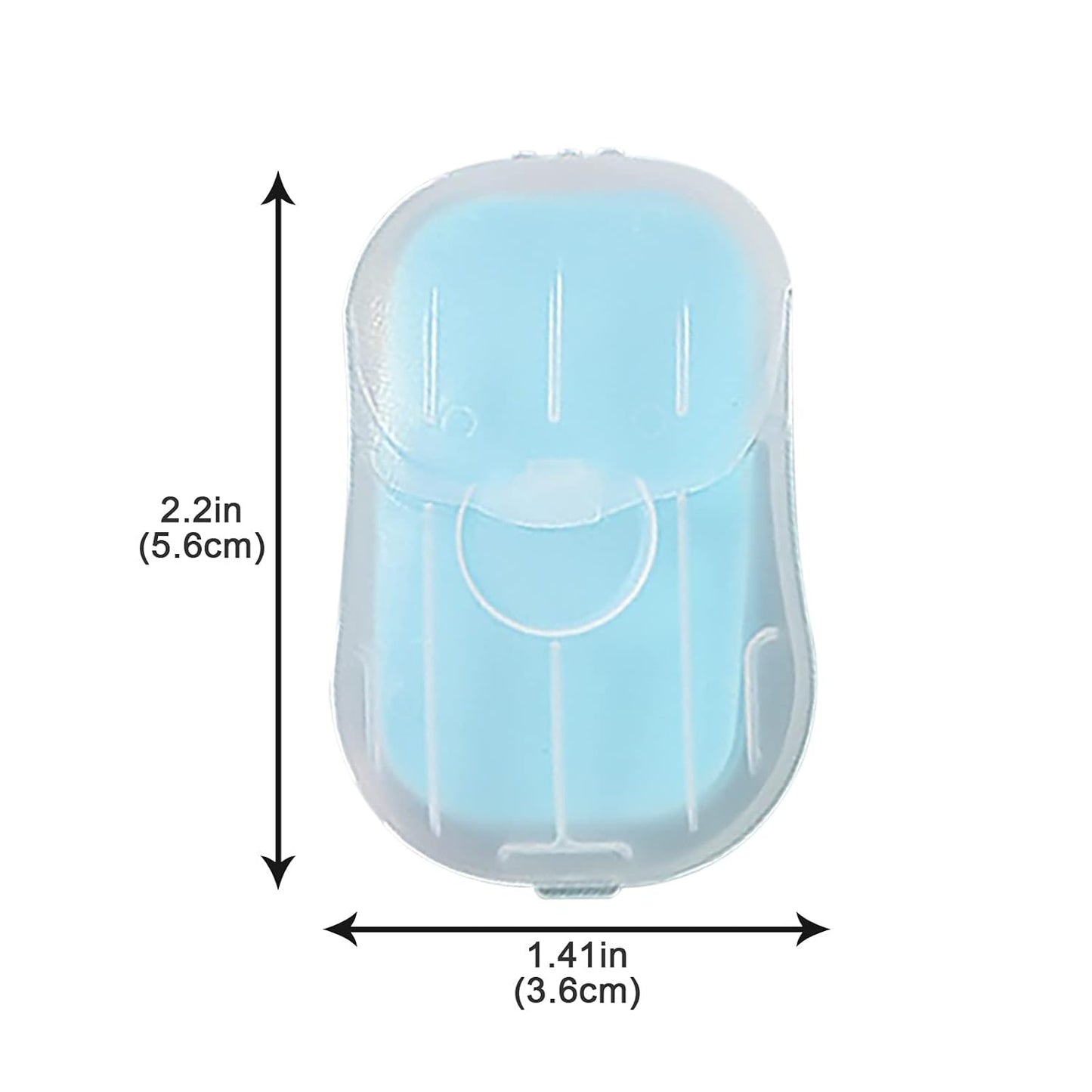 Mini Portable Travel Soap Paper Sheets Disposable Hand Washing Bath Scented Paper Soap for Outdoor Camping Hiking (Pack of 5)