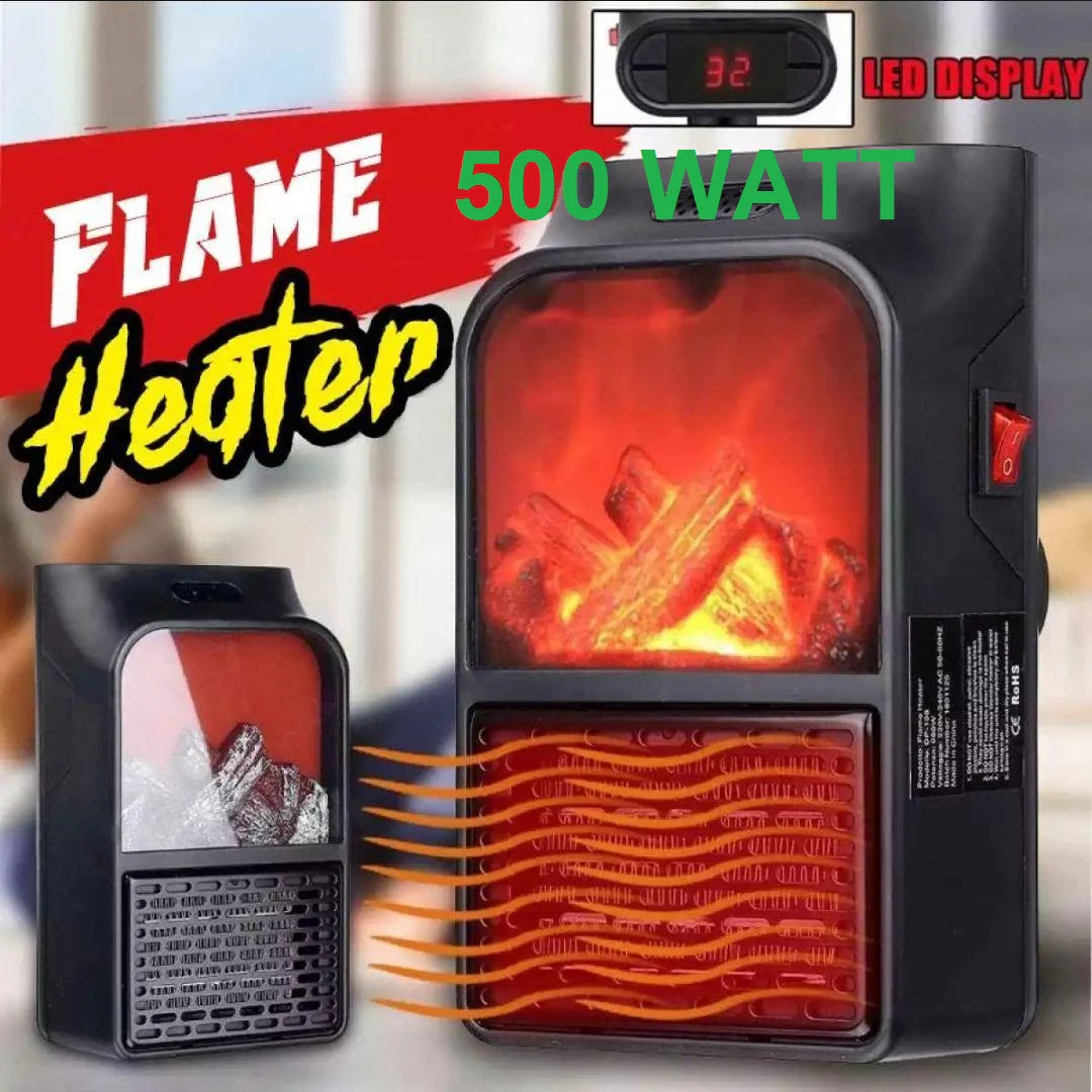 Mini Electric Flame Heater Portable Fireplace