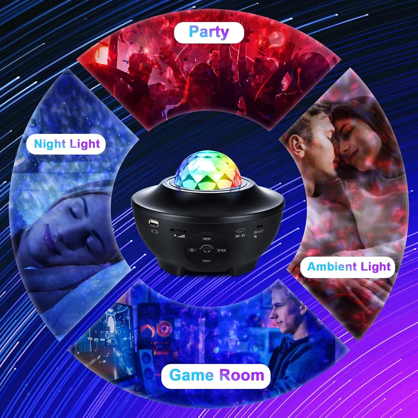 Galaxy Projector With Remote