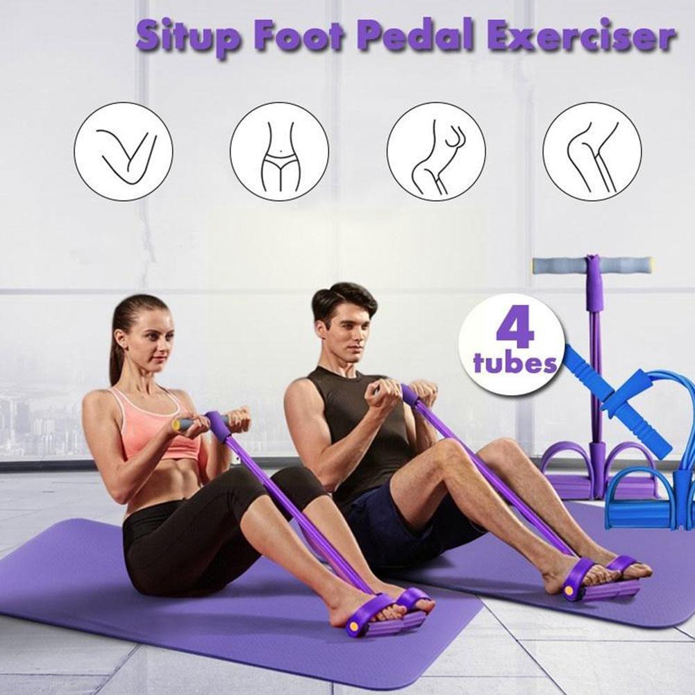 Sit-up Elastic Pull Rope Pedal Tummy Trimmer
