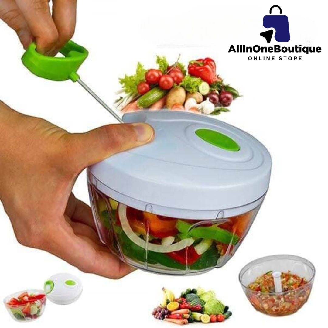 Easy Spin Quick Cutter - Hand Meat Grinder Mixer Food Processor Food Processer, (Multi Color)