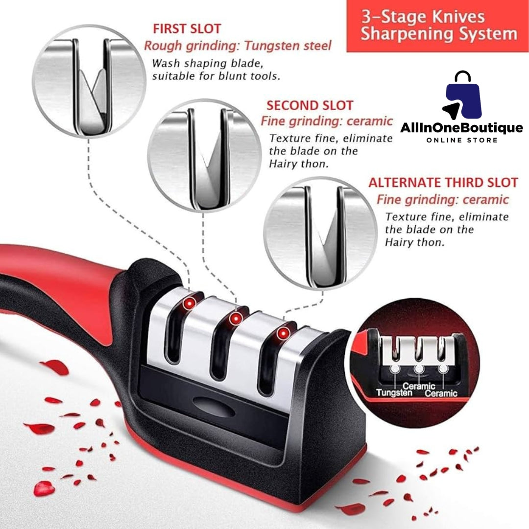 Adjustable 4 in 1 Manual Knives and Scissor Sharpener