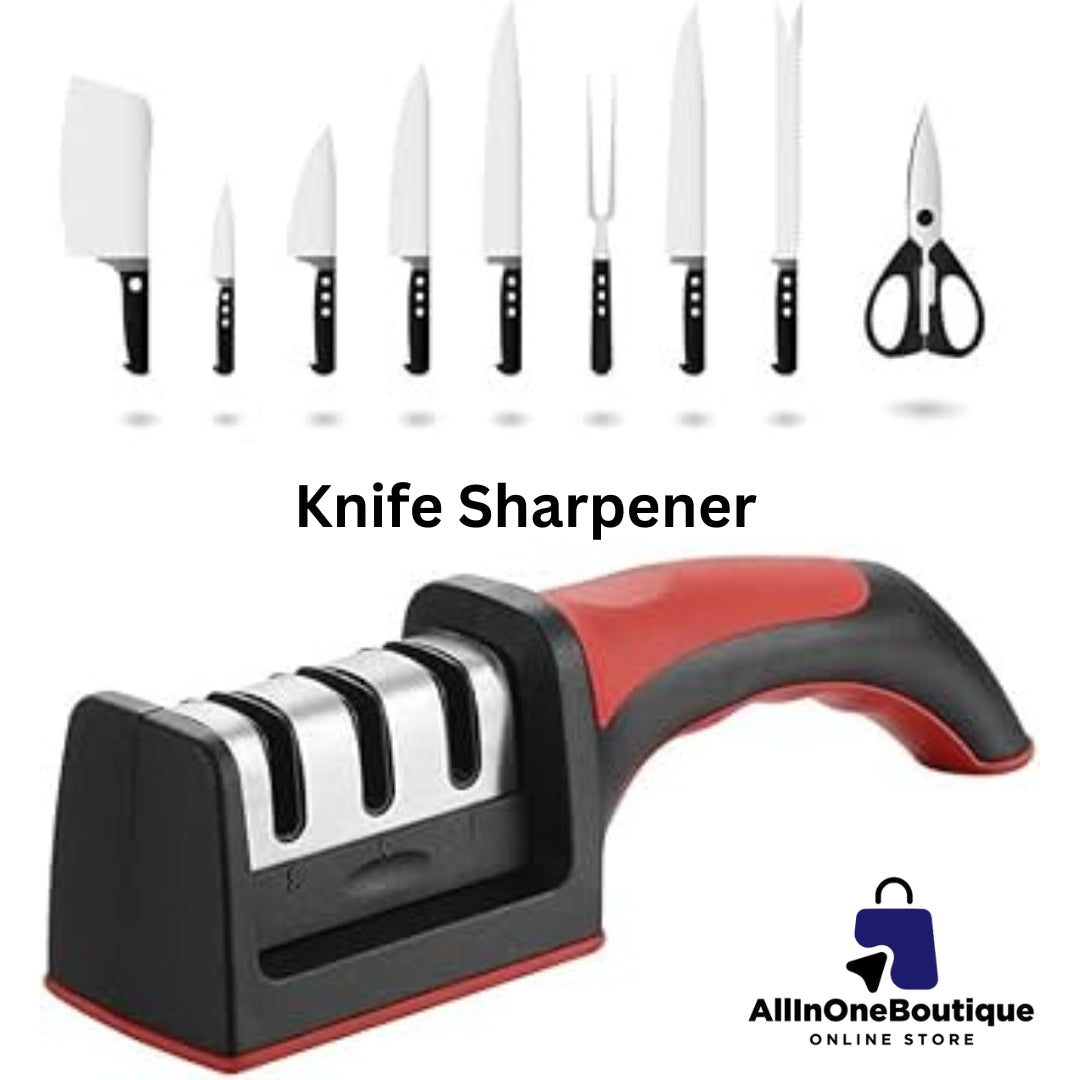 Adjustable 4 in 1 Manual Knives and Scissor Sharpener