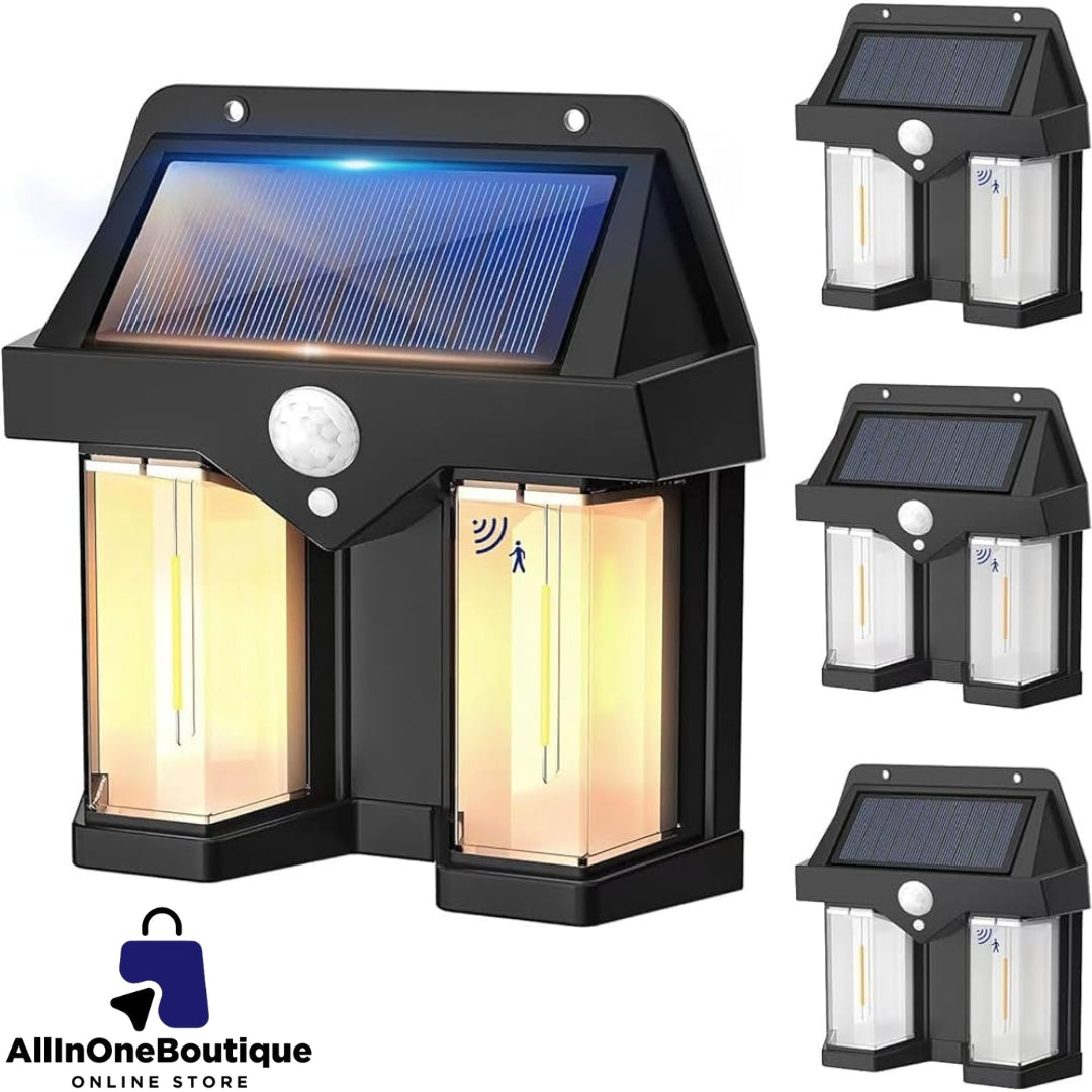 New Solar Sensor Light, , Wireless Dusk to Dawn Porch Lights Fixture, Waterproof Exterior Lighting