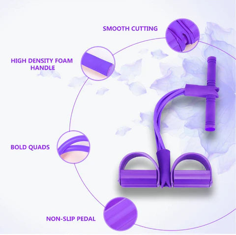 Sit-up Elastic Pull Rope Pedal Tummy Trimmer