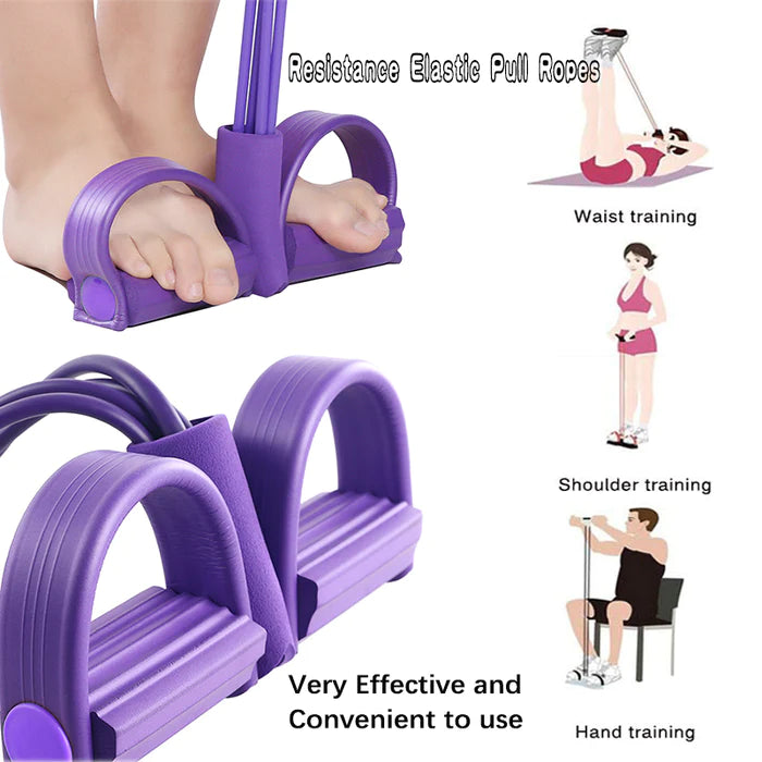 Sit-up Elastic Pull Rope Pedal Tummy Trimmer