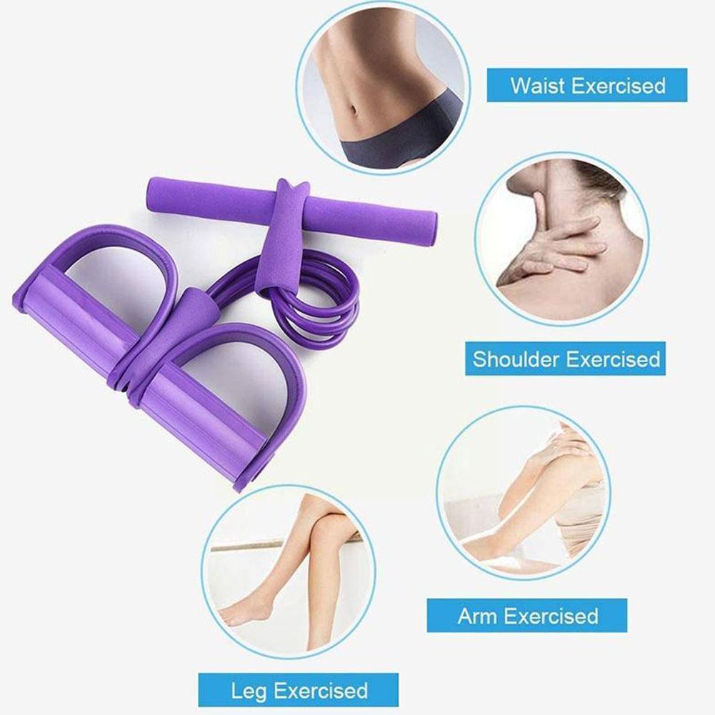 Sit-up Elastic Pull Rope Pedal Tummy Trimmer