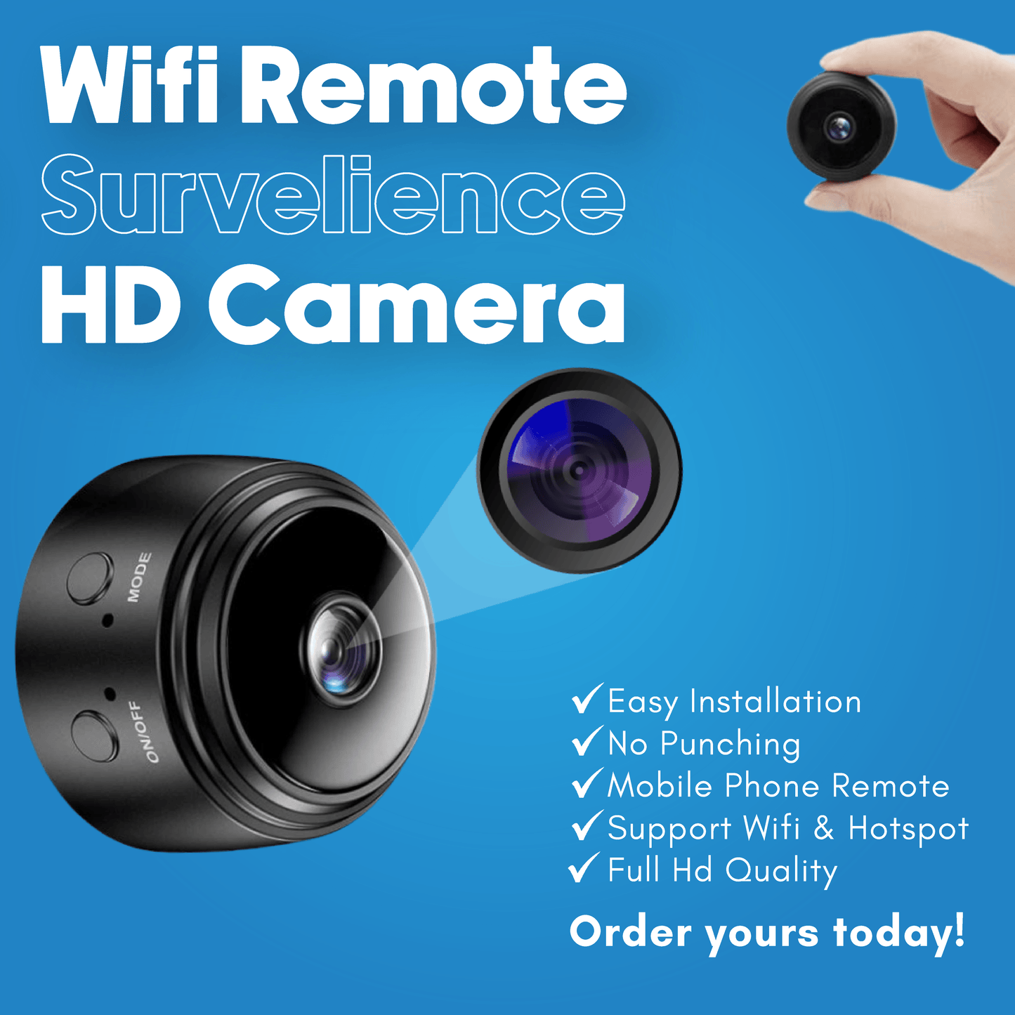 A9 MINI FULL HD CAMERA 1080P - Fitone