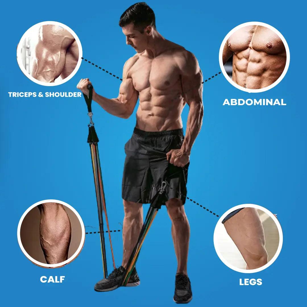 11Pcs Power Resistance Band Set - Fitone
