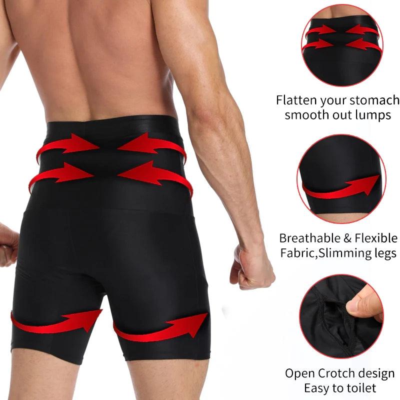 Men's Body Shaper Tummy Control Shorts - Fitone