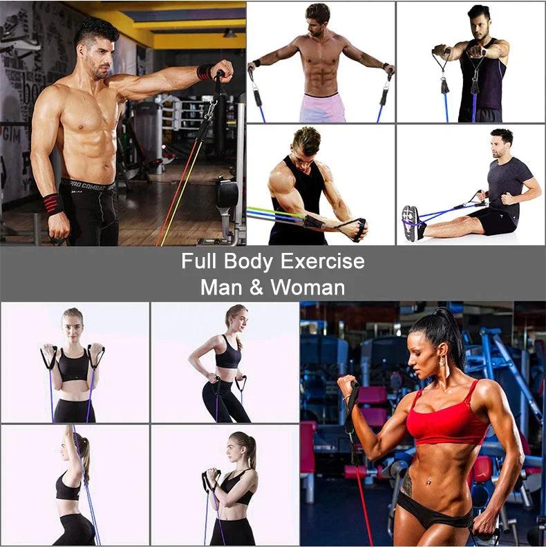 11Pcs Power Resistance Band Set - Fitone