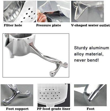 Aluminum Manual Juicer Heavy Duty Fruit Juicer (Aluminum)