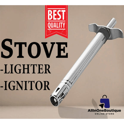 Stainless Steel Kitchen Stove Lighter - Fuel-Free, Refillable