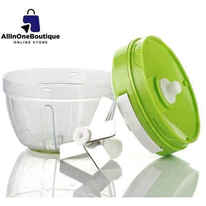 Easy Spin Quick Cutter - Hand Meat Grinder Mixer Food Processor Food Processer, (Multi Color)