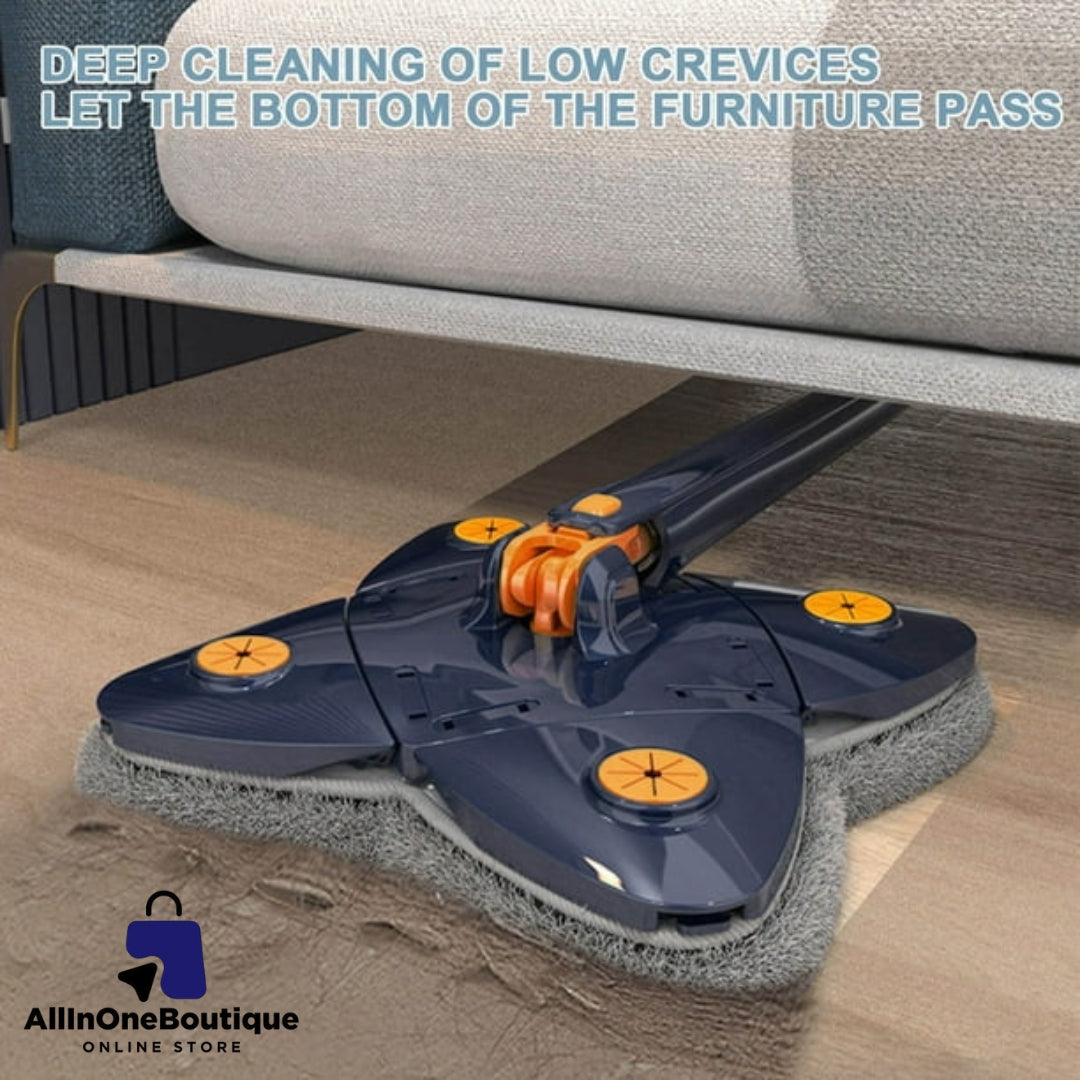 Four Leaf Clover Shaped 360 Degree Rotatable Adjustable Cleaning Mop, Wet and Dry Mop for Ceilings, Corners, Glass Bonsem