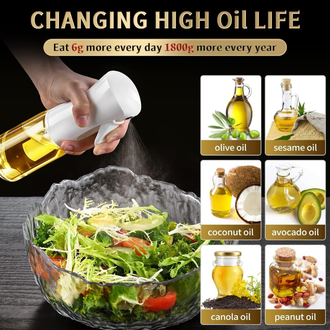 Oil Spray Bottle Continuous Spray with Portion Control, Suitable for Multiple Scenarios. Highly Trusted by Chefs